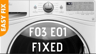 ✨ Whirlpool Front Load Washer F03 E01 ERROR  Easy DIY FIX ✨ [upl. by Jezabel]