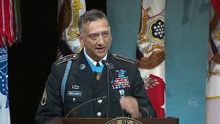 Pentagon Hall of Heroes Staff Sgt David G Bellavias Speech [upl. by Nemhauser]