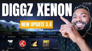 DIGGZ XENON 34 NEW UPDATE KODI BUILD [upl. by Earley]