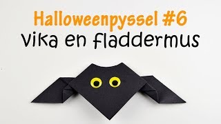 Halloweenpyssel  vika en fladdermus [upl. by Estrella]