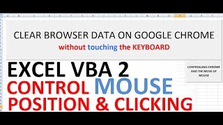 mouse position click moves using EXCEL VBA [upl. by Frederich]