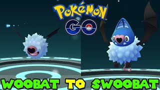 Evolving WOOBAT to SWOOBAT in Pokemon Go [upl. by Pisarik]