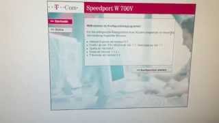 Tutoriel wieh man Speedport w700v IP endert [upl. by Esme]