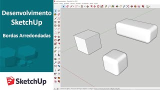 Bordas arredondadas  Desenvolvimento SketchUp [upl. by Neelra]