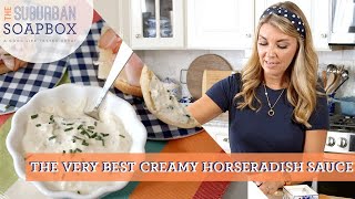 Easy Creamy Horseradish Sauce Recipe [upl. by Lau]