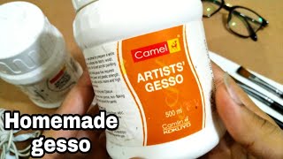 What is gesso How to make market like gesso at home [upl. by Nyleek]