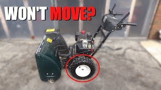 MTD Snowblower Doesnt Move  HOW to FIX [upl. by Akamahs]