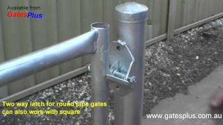 Gate Latch 2 way for round pipe and square [upl. by Fachini]