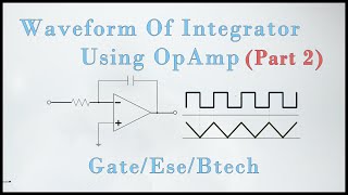 Waveform Of Integrator  Opamp  Lec 12 [upl. by Eitsud804]