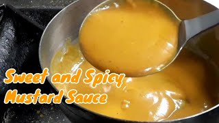 SWEET AND SPICY MUSTARD SAUCE  CHICKEN WINGS MUSTARD SAUCE SAUCES [upl. by Anada924]