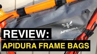 Review Apidura Frame Bags Backcountry vs Expedition for Bikepacking and Gravel Rides [upl. by Stets]