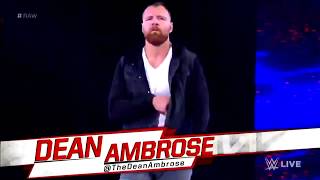 Dean Ambroses Heel Entrance with quotThe Vengeful Onequot Theme Song  WWE Raw 111918 Edited [upl. by Elrak]