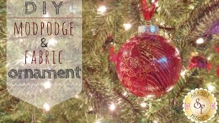 DIY ModPodge and Fabric Ornaments  with Jennifer Bosworth of Shabby Fabrics [upl. by Khalil]