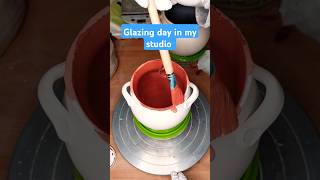 Glazing bisque pottery [upl. by Ardnaxila506]