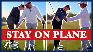 Golf Backswing Takeaway  How To Stay On Plane [upl. by Sabine]