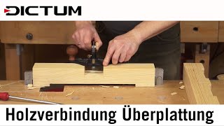 Holzverbindung ÜberblattungÜberplattung  Beispiel Ständerkreuz  Christbaumständer [upl. by Susumu]