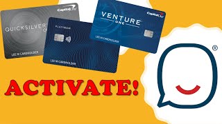 How to activate Capital One Credit Card [upl. by Sirac106]