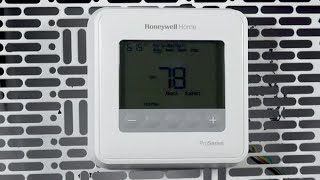 How to program schedules on the T4 Pro thermostat  Resideo [upl. by Htebizile]