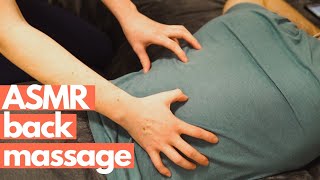 ASMR  Back massage no talking [upl. by Hippel308]