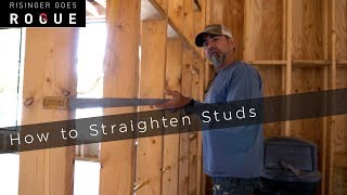 Framing Tip  How to Straighten Studs [upl. by Reta868]