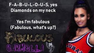 Carmella WWE Theme  Fabulous lyrics [upl. by Aniretak]