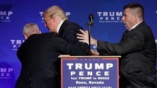 Donald Trump rushed off stage during rally in Nevada [upl. by Perlis]