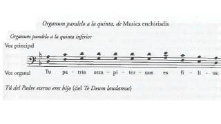 Organum paralelo por quintas Tu patris sempiternus Anónimo Musica Schiriadis Partitura Audición [upl. by Rawdon]