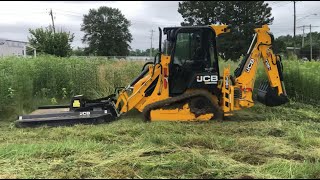 JCB 1CXT Backhoe with Brush Cutter [upl. by Aromat]