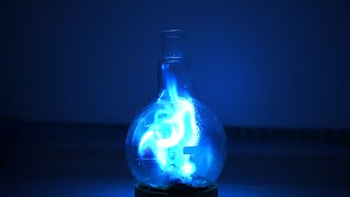 Blue Hydrogen gas flame [upl. by Eniaral]