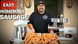 How To Make Sausage For Beginners  Easy Homemade Sausage [upl. by Hazelton]