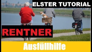 Steuererklärung Rentner  Elster Tutorial  Steuererklärung selber machen [upl. by Naivad833]