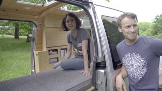 Stunning Transit Connect Conversion compact and elegant custom camper  tiny van  Van Tour [upl. by Harley]