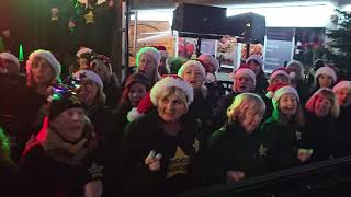 WHAT CHRISTMAS MEANS TO ME Rock Choir at Birkdale Lights Switch On 1st December 2024 [upl. by Lukasz656]