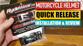 RydeWear QuickRelease Helmet Buckle Install and Review [upl. by Lordan]