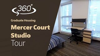 UW HFS  Graduate Housing  Mercer Court Studio 360° Tour [upl. by Arobed]