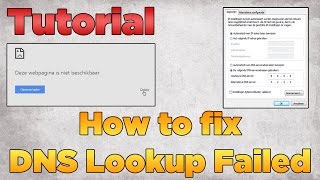 How to fix DNS Lookup Failed  Tutorial 2015 Windows [upl. by Pritchard570]