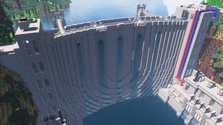 Minecraft  How To Build a working WATER DAM [upl. by Nylirem288]