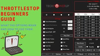 Throttlestop Guide for Beginners  All Throttlestop Settings Explained [upl. by Adriel]