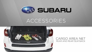 Genuine Subaru Accessory  Cargo Net – Rear and Rear Seatback [upl. by Nade]