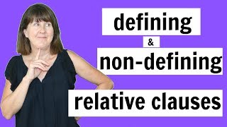 Defining and NonDefining Relative Clauses  English Grammar Lesson [upl. by Shirlee]