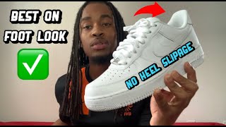 HOW TO LACE AIR FORCE ONES LOW Avoid Heel Slipage [upl. by Nit295]