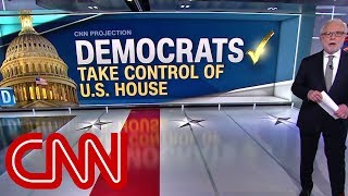 Democrats take control of House CNN projects  Midterm elections [upl. by Aguie314]