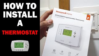 How to Install a Honeywell Thermostat [upl. by Enehs]