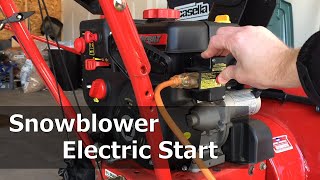 How to Use Snowblower Electric Start [upl. by Casta]