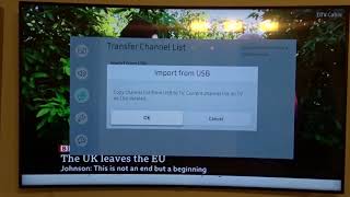 SAMSUNG SMART TV Channel List Import and Export [upl. by Eissat79]