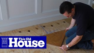 How to Install a Herringbone Floor  This Old House [upl. by Johnson]