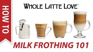 Milk Frothing for Beginners [upl. by Ehcar]