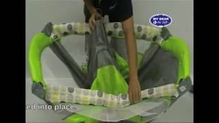 Playpen baby playyard how to fold and unfold [upl. by Akzseinga707]