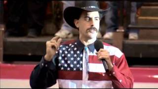 Borats Rant And National Anthem At Rodeo [upl. by Remsen]