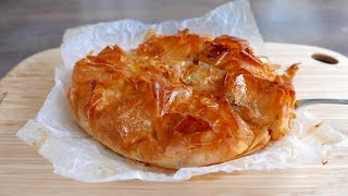 Crispy Apple Pie with Filo Pastry  French Recipe  was Kitchen  アップルパイ [upl. by Sucerdor324]